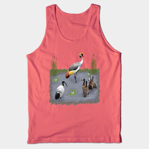 Birds - Crowncrane - Goose - Ibis - Africa Tank Top by T-SHIRTS UND MEHR